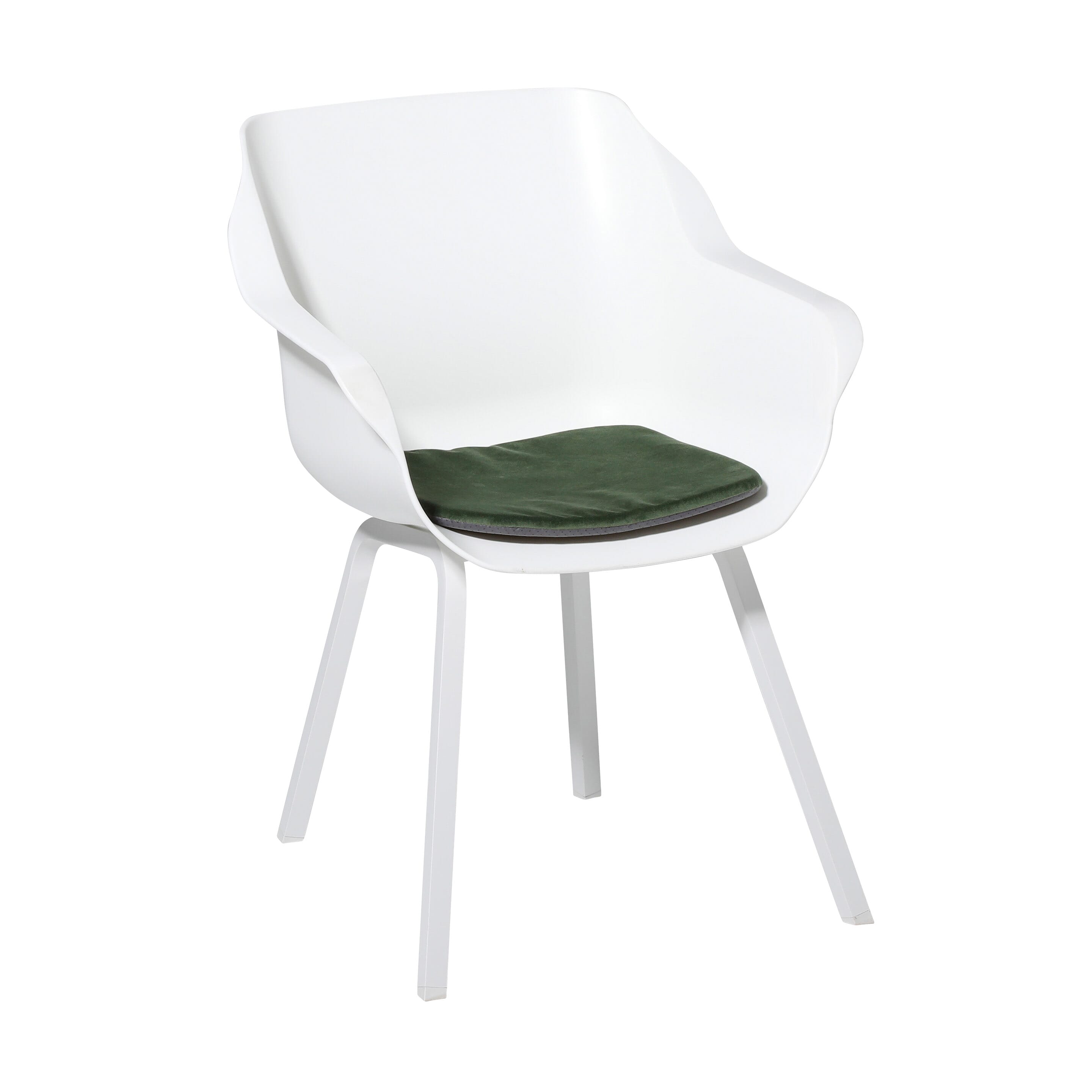 Modern dining sitzkissen Outdoor velvet green / Oxford green